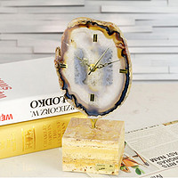 阿斯蒙迪 进口天然 水晶玛瑙 创意座钟