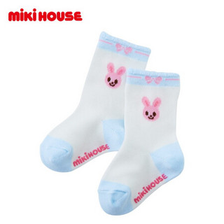 MIKIHOUSE 2020新款婴幼儿童男女中筒袜子3双套装14-9643-821 粉色 15CM-17CM