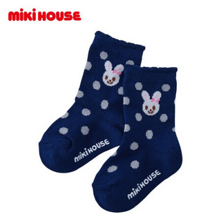 MIKIHOUSE 2020新款婴幼儿童男女中筒袜子3双套装14-9643-821 粉色 15CM-17CM