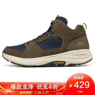 斯凯奇 SKECHERS 男子 健步鞋 户外休闲靴 高帮休闲鞋 216102/TPNV 褐色 43.5码 US10码