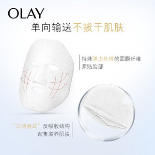 玉兰油（OLAY）小白瓶美白面膜10片装（赠爽肤水50ml+重力小白伞5ml*4） 烟酰胺护肤品 化妆品 补水保湿