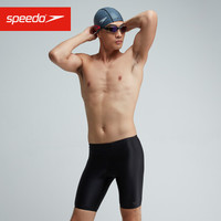 Speedo/速比涛 男子标志印花及膝泳裤 812416F888 黑色 32