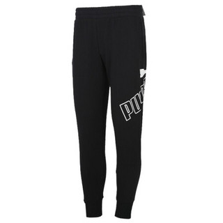 彪马 PUMA 男子 基础系列 BIG LOGO Pants TR 运动裤 585179 01黑色 XL码(亚洲码)