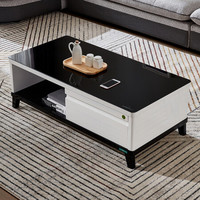 全友家居 茶几现代简约钢化玻璃台面茶几客厅家具120756  茶几