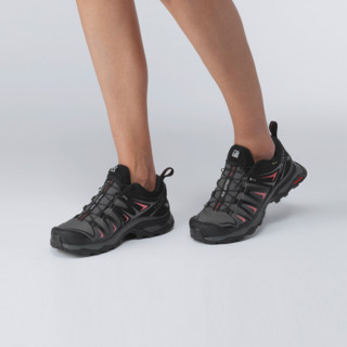 萨洛蒙（Salomon）女款 户外运动稳定防水透气徒步鞋 X ULTRA 3 GTX 磁铁灰 398685 UK4(36 2/3)