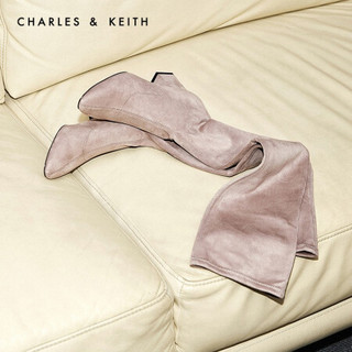 CHARLES＆KEITH2021春季CK1-90360340女士简约高跟过膝长靴 Taupe灰褐色 35