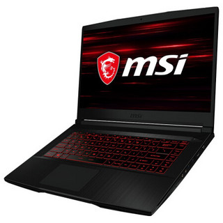 MSI 微星 侠客 GF63 15.6英寸 游戏本 黑色(酷睿i5-10200H、GTX 1650Ti Max-Q 4G、16GB、512GB SSD、1080P、IPS、144Hz、10SCSR)