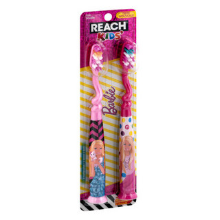 REACH 儿童牙刷 芭比软毛儿童牙刷 2支装