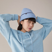 蕉下 帽子女渔夫帽双面针织帽遮阳帽保暖秋户外百搭女登山帽 6973271592885 雾霾蓝-夜海蓝 均码