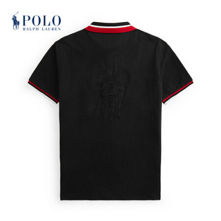 Ralph Lauren/拉夫劳伦男装 2021年春季新年系列定制修身版型Polo衫13074 001-黑色 M