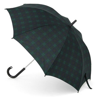 MUJI 可作标识的 伞 暗绿黑格子 60cm