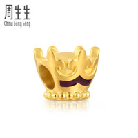 周生生 足金Charme串珠爱情童话系列皇冠黄金转运珠女 不含手链绳89298C定价