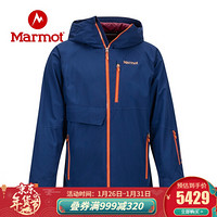 marmot/土拨鼠秋冬运动防水透气保暖滑雪服男户外 北极蓝/夏威夷日落橙4950 S 欧码偏大