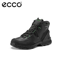 ECCO爱步运动鞋男冬季高帮鞋防滑户外男靴 攀越840734 黑色84073451052 42