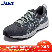 亚瑟士 ASICS 跑步鞋TRAIL SCOUT女鞋 透气稳定跑步运动鞋1012A566 灰色/蓝色 37