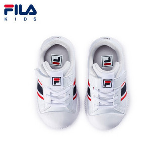 FILA KIDS 斐乐斐乐童鞋宝宝2021新款男童小童婴幼儿软底女童运动 斐乐白/传奇蓝-WT 21码/12.5cm