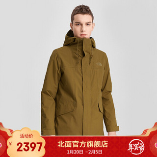 TheNorthFace北面三合一夹克男户外防水保暖上新|4U8N 173/棕色 XL