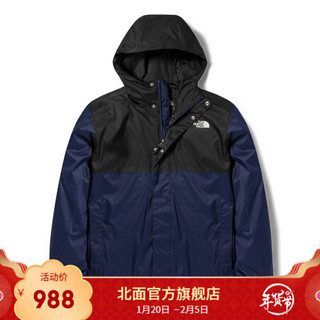 TheNorthFace北面冲锋衣男户外防水透气上新|5B43 L4U/黑色/蓝色 M