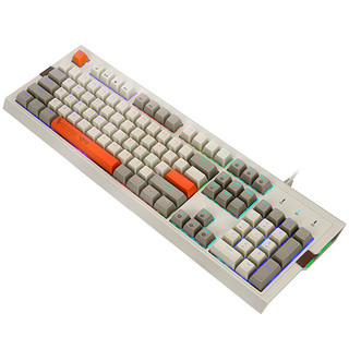 AJAZZ 黑爵 AK510 104键 有线机械键盘 灰白色 黑爵青轴 RGB