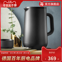 WMF 福腾宝 德国WMF福腾宝保温壶家用保温瓶大容量玻璃内胆欧式便携水壶1L(Impulse保温茶壶1.0L(黑))