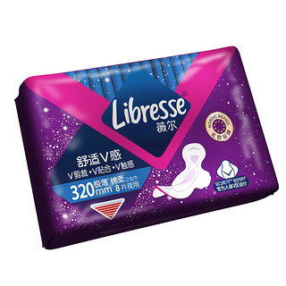 Libresse 薇尔 V感系列极薄棉柔夜用卫生巾 32cm*8片