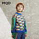 MQD马骑顿  儿童满版半高领针织毛衣