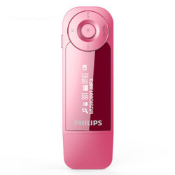 PHILIPS 飞利浦 飞利浦（PHILIPS）SA1208 飞声音效8G 发烧无损运动跑步MP3播放器 FM 粉色