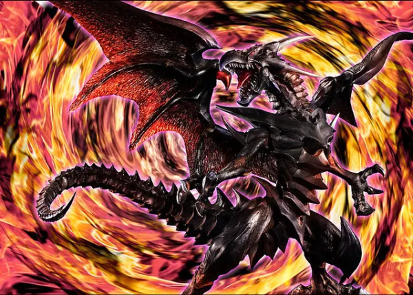 新品发售megahouseartworksmonsters系列游戏王dm真红眼黑龙手办