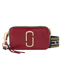 马克·雅克布MARC JACOBS Snapshot系列 女士单肩相机包 M0012007 深红色 小号
