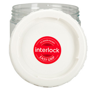 LOCK&LOCK 乐扣乐扣 Interlock系列 INL301S002 保鲜罐套装 3件套 白色