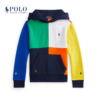 Ralph Lauren/拉夫劳伦男童 2021年春季色块起绒布连帽衫35119 410-多色 L