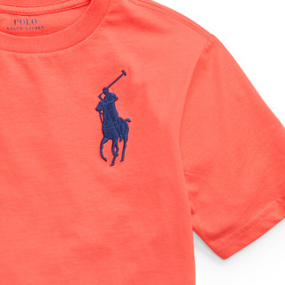 Ralph Lauren/拉夫劳伦男童 2021年春季Big Pony棉质平纹针织T恤35215 600-红色 L