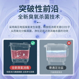 长虹（CHANGHONG）足浴盆器全自动电动按摩加热家用泡脚高深桶洗脚盆足疗神器 45CM深桶+全息触控+臭氧杀菌