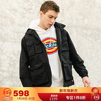 Dickies夹克 夹克男 SS21 拉链连帽夹克 功能性多口袋 工装外套 帽可收纳 可调节抽绳 DK008871 卡其色 L