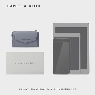 CHARLES＆KEITH2021春季新品CK6-50840229女士编织设计零钱包卡包 Lilac浅紫色 XXS