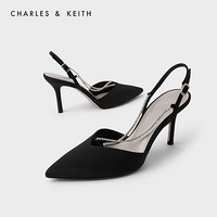 CHARLES & KEITH 女士链条尖头高跟鞋 CK1-60280280-A