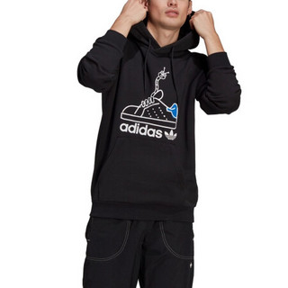 阿迪达斯 ADIDAS 三叶草 男子 WORM HOODIE 运动 卫衣/套头衫 GN2159 M码