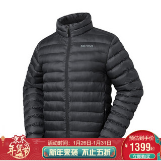 Marmot 土拨鼠 秋冬运动保暖舒适立领无帽3M棉服男户外 V74770 尺码偏大曜石黑M