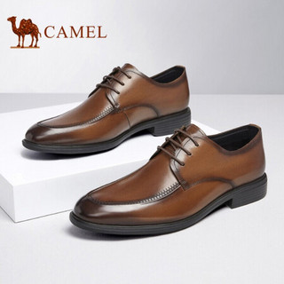 骆驼（CAMEL） 正装鞋商务休闲皮鞋软面男式皮鞋 A112015010 棕色 39