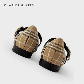 CHARLES＆KEITH2021春季新品SL1-70920004女士金属扣绊带玛丽珍鞋 Multi综合色 41