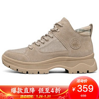 斯凯奇 SKECHERS 女子健步鞋 户外休闲靴 高帮休闲鞋 113436/SND 沙色 39码 US9码