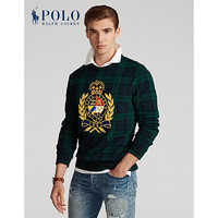 Ralph Lauren/拉夫劳伦男装 2020年冬季饰章格纹印花起绒布运动衫13030 999-多色 M