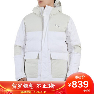 彪马 PUMA 男子 基础系列 Protective Down Jacket 运动 羽绒外套 586604 02 彪马白 2XL码(亚洲码)