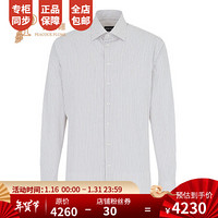 ARMANI/阿玛尼男装衬衫2020新款男士GA优雅精致棉质常规版型 白色 44