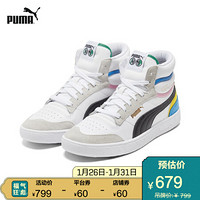 PUMA彪马官方 新款男女同款中帮休闲鞋RALPH SAMPSON 375927 白-黑色-帝皇黄 01 40