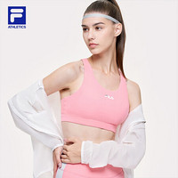 FILA ATHLETICS斐乐女子运动内衣BRA2021年春季新款跑步防震文胸 茜草红-PC XS