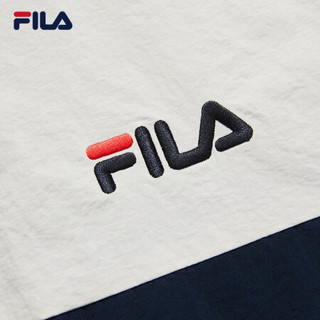 FILA x MIHARA 斐乐联名男士梭织上衣2021年春季新款休闲保暖外套 藏青色拼星河紫-NV 190/108A/XXXL