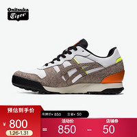 Onitsuka Tiger鬼塚虎男鞋2021年春季TIGER HORIZONIA复古厚底女子休闲鞋 白色/褐色 42.5