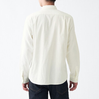 無印良品 MUJI 無印良品  男式 印度棉双层纱织 衬衫 白色 S