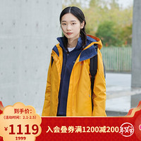 Columbia哥伦比亚户外20秋冬款女子防水抓绒内胆三合一休闲服冲锋衣PL7202 772 S(155/80A)